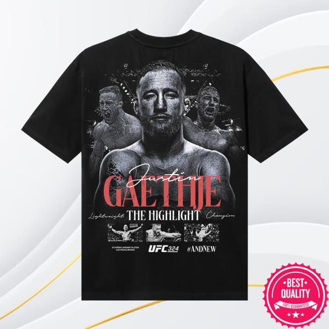 Ufc Store Merch Men's Black Justin Gaethje Ufc 324 Andnew Interim Lightweight Champion T-Shirt 4 Ufc Store Merch Men's Black Justin Gaethje Ufc 324 Andnew Interim Lightweight Champion T-Shirt