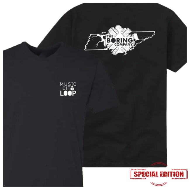 The Boring Company Store Merch Music City Loop T-Shirt 5 The Boring Company Store Merch Music City Loop T-Shirt