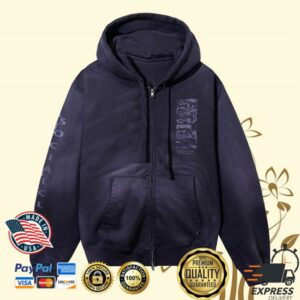 Antisocialsocialclub Merch Store Broken Car Hood-Zip Purple