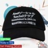 Antisocialsocialclub Merch Store Taku Ball Cap Charcoal