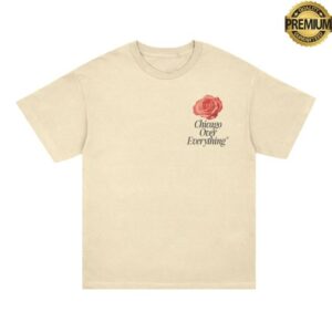 Chicagoovereverything Merch Store Concrete Rose Tee Cream
