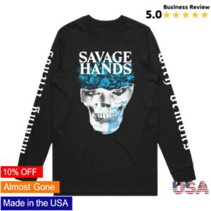 Merchbar Store Merch Savage Hands Friends With Demons Long Sleeve