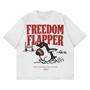 Bonkerscorner Store Merch Freedom Flapper Penguin Oversized T-Shirt