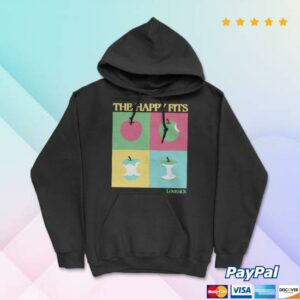 The Happy Fits Merch Store Cube Apple Pullover Hoodie Black