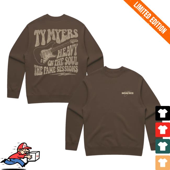 Ty Myers Merch Store Shop Heavy On The Soul Brown Crewneck 5 Ty Myers Merch Store Shop Heavy On The Soul Brown Crewneck