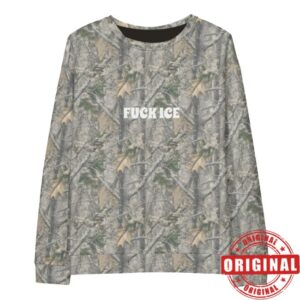 Kennidi Store Merch Fk Ice Real Tree Camo Unisex Cotton Sweatshirt