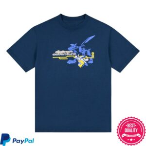 Hypland Store Merch Digimon Gabumon Transformation Shirt Navy