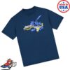 Hypland Store Merch Digimon Gabumon Transformation Shirt (Navy)