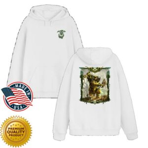 Warhammer Merch Store Shop Premium Orruk Warclans Ironjawz Brute Double Print Hoodie