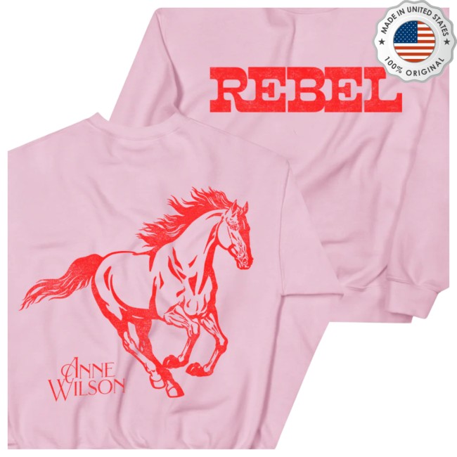 Anne Wilson Official Store Merch Pink Rebel Crewneck Sweatshirt 4 Anne Wilson Official Store Merch Pink Rebel Crewneck Sweatshirt