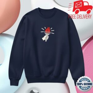 Jack For New York Merch Store Torch Navy Crewneck Sweater