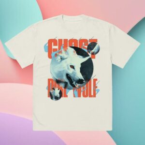 Wbshop Merch Store Game Of Thrones Ghost Dire Wolf Oversized Faded T-Shirt
