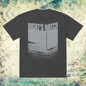 Wbshop Merch Store Game Of Thrones Night’s Watch Oversized Faded T-Shirt
