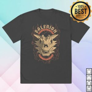 Wbshop Store Merch House Of The Dragon Balerion Oversized Faded T-Shirt