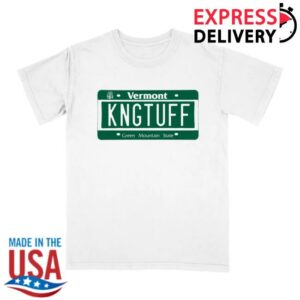 Hellomerch Store King Tuff Vt License Plate T-Shirt