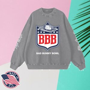 Bronx Native Shop Merch Store Bad Bunny Bowl Snow Oversized Sweatshirt