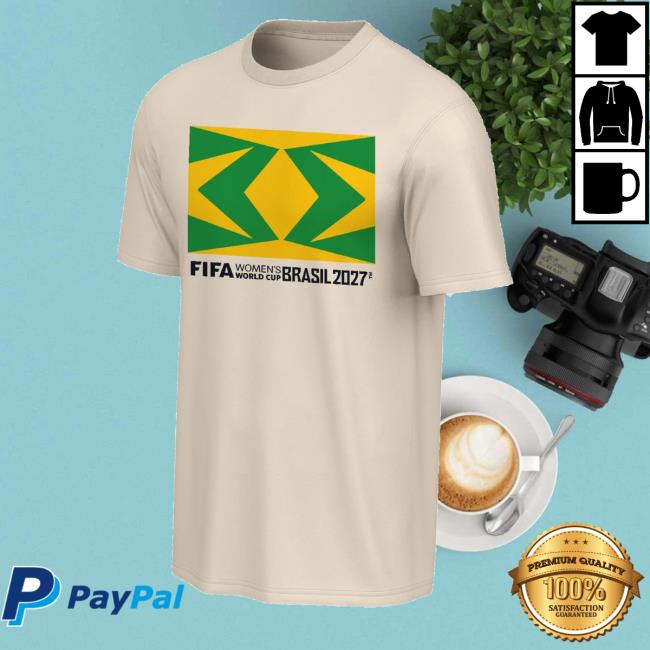Fifa Store Merch Shop 2027 Women's World Cup Brazil Banner T-Shirt 2 Fifa Store Merch Shop 2027 Women's World Cup Brazil Banner T-Shirt
