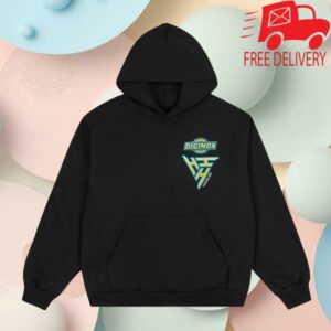 Hypland Merch Store Digimon Hypland Logo Hoodie Black