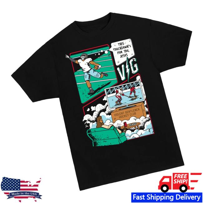 Violent Gentlemen Merch Store Jesus Watches Hockey Premium Tee 3 Violent Gentlemen Merch Store Jesus Watches Hockey Premium Tee