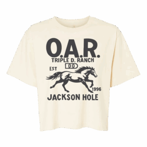 Oar Merch Store Jackson Hole Ladies Boxy Tee