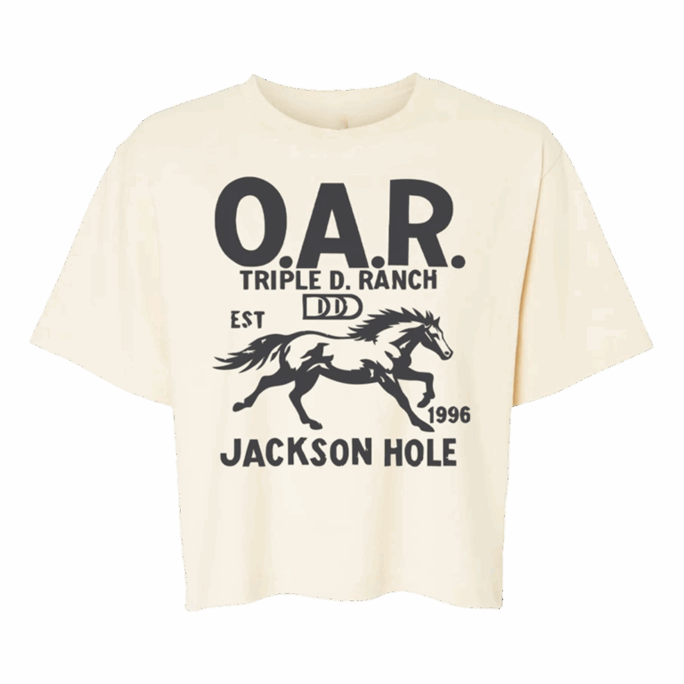 Oar Merch Store Jackson Hole Ladies Boxy Tee
