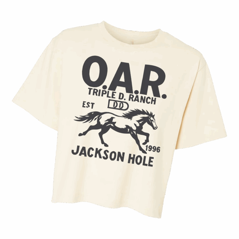 Oar Merch Store Jackson Hole Ladies Boxy Tee