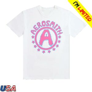 Aerosmith Merch Store Shop White Star T-Shirt