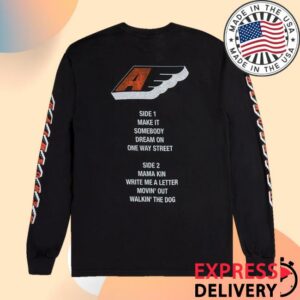 Aerosmith Merch Store Shop The Legendary Debut Tracklist Longsleeve