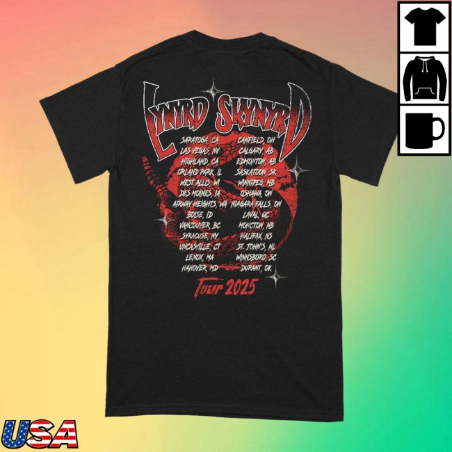 Lynyrd Skynyrd Store Merch Twisted Tour Tee 3 Lynyrd Skynyrd Store Merch Twisted Tour Tee