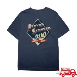 Lynyrd Skynyrd Store Merch Shop Nuthin Navy Tee