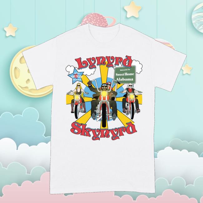 Lynyrd Skynyrd Store Merch Shop Road Trippin White Tee 2 Lynyrd Skynyrd Store Merch Shop Road Trippin White Tee