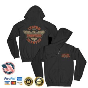 Lynyrd Skynyrd Store Merch Shop Freebird Badge Zip Hoodie