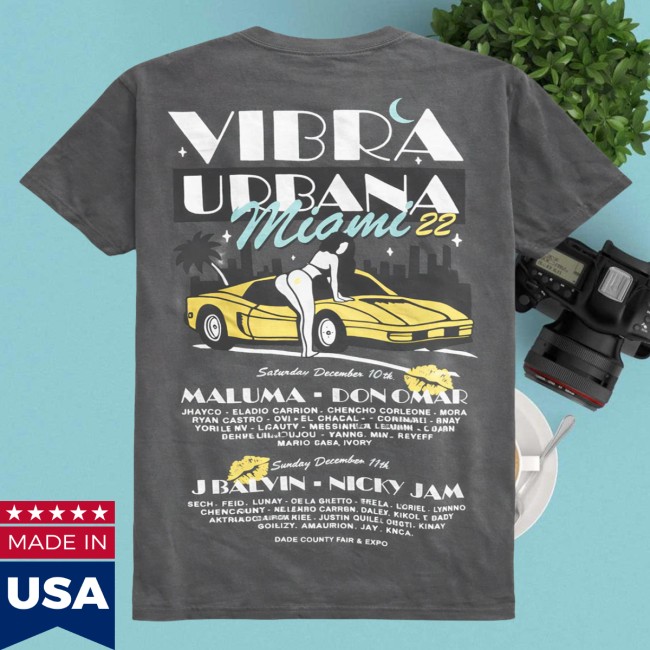 Steal Deal Store Merch Vibra Urbana Miami T-Shirt Black 3 Steal Deal Store Merch Vibra Urbana Miami T-Shirt Black