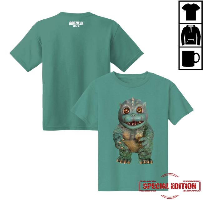 Godzilla Merch Store Godziban Little Green Youth T-Shirt 5 Godzilla Merch Store Godziban Little Green Youth T-Shirt