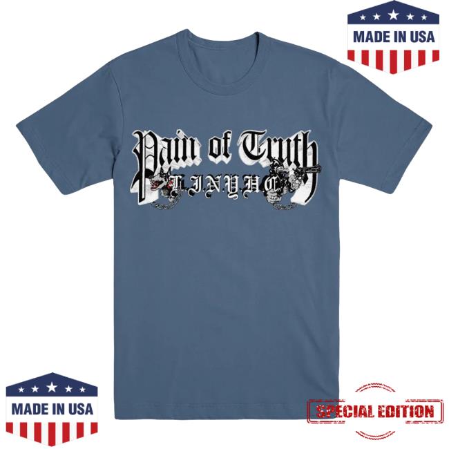 Evil Greed Merch Store Pain Of Truth Blue Big Dog T-Shirt 3 Evil Greed Merch Store Pain Of Truth Blue Big Dog T-Shirt