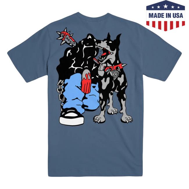 Evil Greed Merch Store Pain Of Truth Blue Big Dog T-Shirt 4 Evil Greed Merch Store Pain Of Truth Blue Big Dog T-Shirt