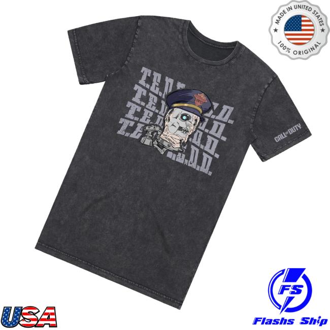 Call Of Duty Shop Merch Store Call Of Duty Black Ops 7 Zombies T.E.D.D. Repeat Black T-Shirt 3 Call Of Duty Shop Merch Store Call Of Duty Black Ops 7 Zombies T.E.D.D. Repeat Black T-Shirt