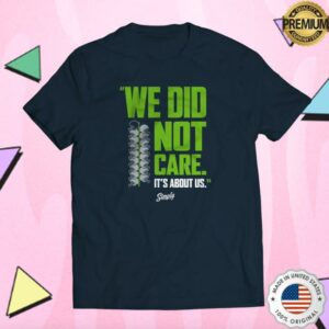 Simply Seattle Merch Store Shop We Did Not Care Navy T-Shirt