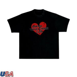 Murder With My Husband Merch Store Shop Broken Heart T-Shirt
