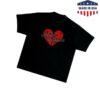 Murder With My Husband Merch Store Shop Broken Heart T-Shirt