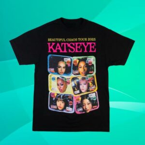 Katseye Merch Store Beautiful Chaos Routing T-Shirt Black
