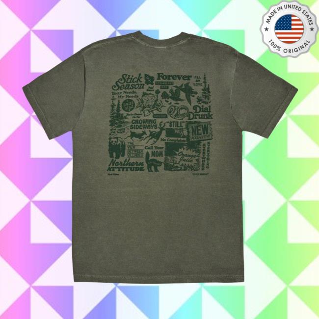 Noah Kahan Merch Store Stick Season Forever Tee 4 Noah Kahan Merch Store Stick Season Forever Tee