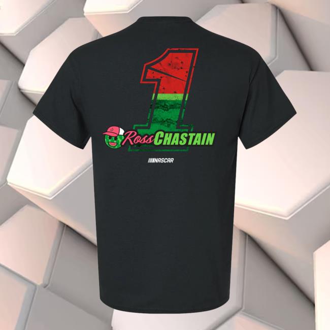 Shop Trackhouse Racing Merch Store Ross Chastain Melon Man 1 Grit T-Shirt 4 Shop Trackhouse Racing Merch Store Ross Chastain Melon Man 1 Grit T-Shirt
