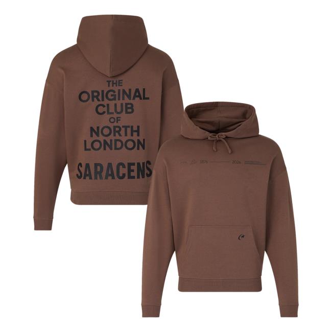 Saracens Merch Store Adult 25 26 The Original Club Oth Relaxed Hood Mocha 5 Saracens Merch Store Adult 25 26 The Original Club Oth Relaxed Hood Mocha