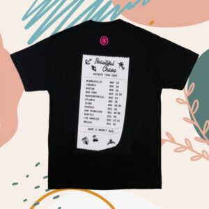 Katseye Store Merch Beautiful Chaos Routing T-Shirt Black