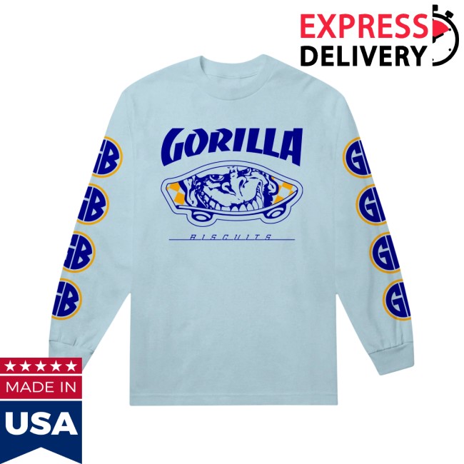 Merchnow Store Merch Gorilla Biscuits Queens Style Glitter Print Chambray Long Sleeve 5 Merchnow Store Merch Gorilla Biscuits Queens Style Glitter Print - Chambray Long Sleeve