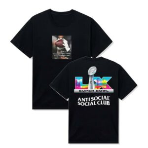 Fanatics Shop Merch Store Anti-Social Social Club X Nfl Unisex Super Bowl Lx T-Shirt
