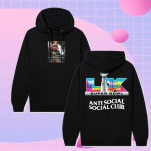 Fanatics Shop Merch Store Anti-Social Social Club X Nfl Unisex Super Bowl Lx Hoodie