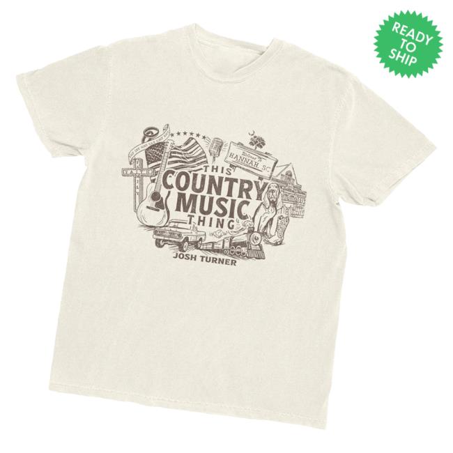 Josh Turner Merch Store This Country Music Thing Ivory Tee 3 Josh Turner Merch Store This Country Music Thing Ivory Tee