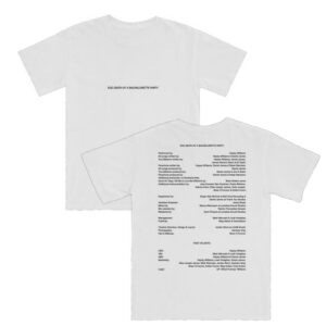 Hayley Williams Store Merch Shop Credits White Tee
